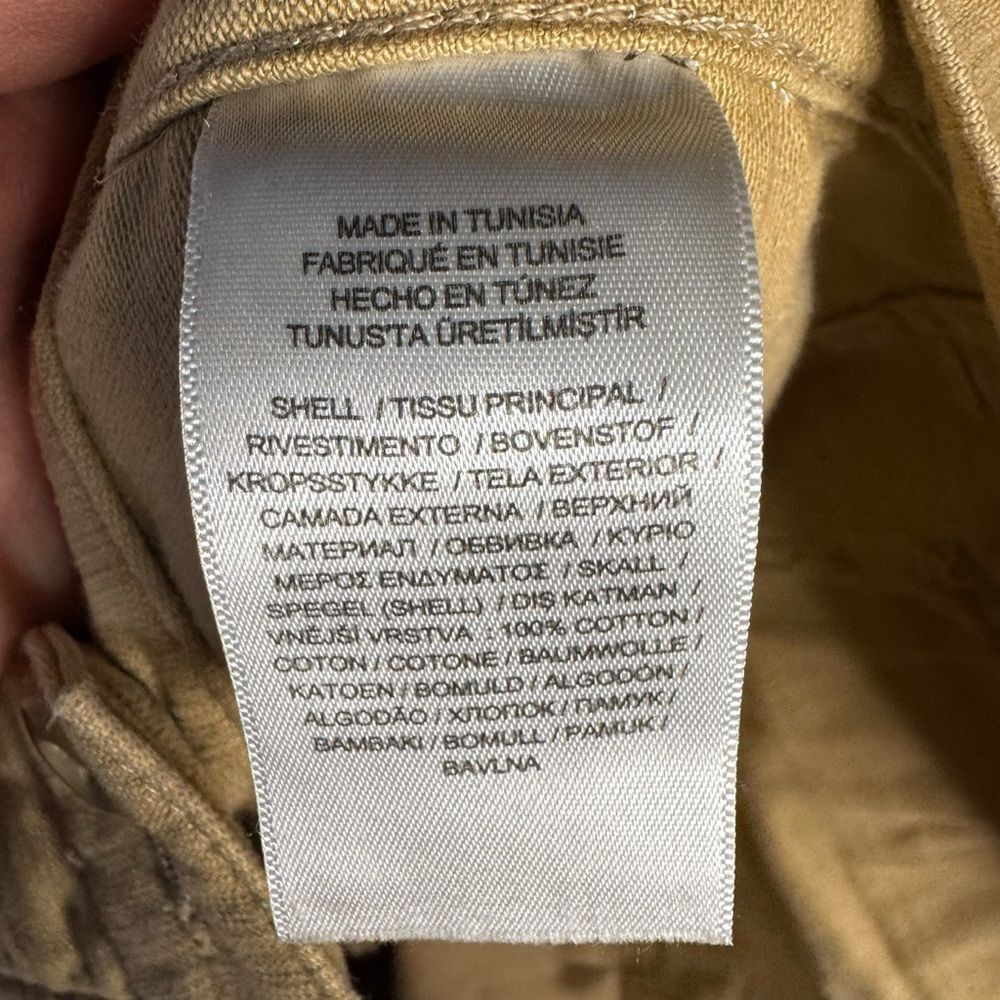 Polo Ralph Lauren Tan Cotton Sateen Utility Pants Trousers Women's Size 8 - Picture 6 of 9